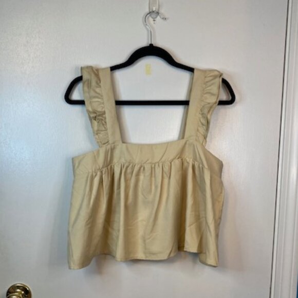 Bog Collective Tops - BOG Collective Tan crop top sleeveless